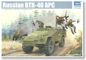 Trumpeter 1/35 scale model 05517 Soviet BTR-40 wheeled armored vehicle