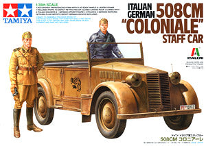 TAMIYA 37014 World War II Fiat 508 CM & quot; Colonial & quot; Small Officer Contact Car