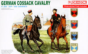 1/35 scale model Dragon 6065 World War II German Cossack cavalry