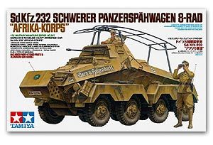 TAMIYA 1/35 scale models 35297 Sd.Kfz.232 Remote Armored Reconnaissance Car "African Legion"