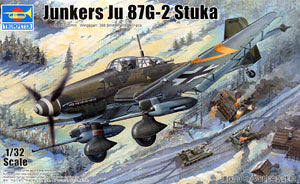 Trumpeter 1/32 scale model 03218 Juke Ju87G-2 Stuka anti-tank attack aircrafta