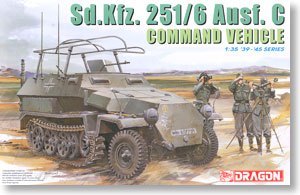 1/35 scale model Dragon 6206 Sd.Kfz.251 / 6 Ausf.C semi-tracked armored vehicles