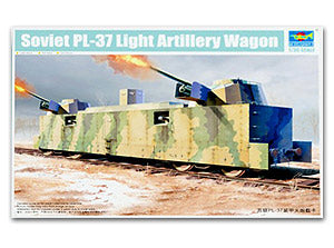 Trumpeter 1/35 scale model 00222 Soviet PL-37 armored train light artillery mounted type