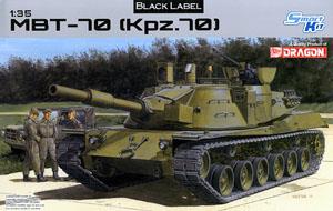 1/35 scale model Dragon 3550 MBT-70 (Kpz.70) main battle tank prototype car
