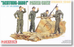 1/35 scale model Dragon 6191 German Armored Crew "ACHTUNG-JABO"France 1944