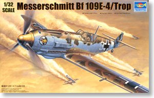Trumpeter 1/32 scale model 02290 Messier Mitter Bf109E-4 Fighter Tropical *