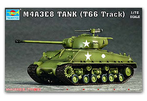 Trumpeter 1/72 scale model 07225 M4A3E8"Sherman" medium chariot
