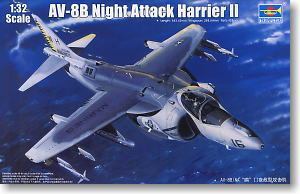 Trumpeter 1/32 scale model 02285 AV-8B Night Attack Harrier II Carrier Attacker *