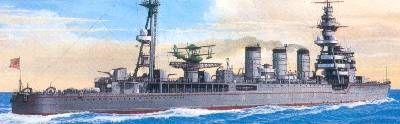 TAMIYA 1/700 scale model 31321, Japanese Navy long well "KINU" light cruiser
