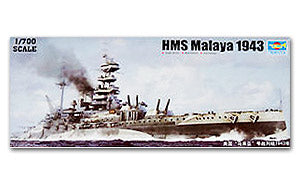 Trumpeter 1/700 scale model 05799 British Queen Elizabeth "Malay" battleship