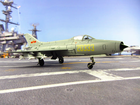 KNL Hobby diecast model China Airforce J-7 aircraft model fighter model strong five series alloy J-7 fighter aircraft model 1:48