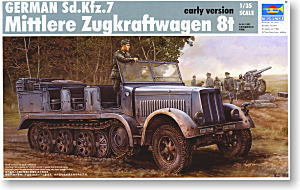 Trumpeter 1/35 scale model 01514 Sd.Kfz.7 8t semi-track tractor type *