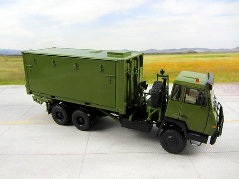 KNL Hobby Diecast Truck 1:43 scale Steyr Cooking Container truck for Chinese army Military Shan Xi Automobile PLA heavy Cooking truck