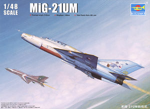 Trumpeter 1/48 scale model 02865 MiG-21UM Mongolian two-seat trainer