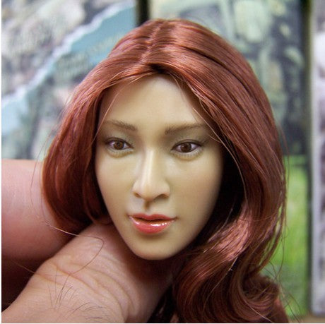 1/6 model HAOYUTOYS 1/6 Asian beauty head sculpt spot for action figures