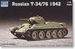 Trumpeter 1/72 scale model 07206 Soviet T-34/76 medium chariot type 1942