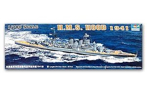 Trumpeter 1/700 scale model 05740 British Royal Navy "Hood & Rsquo; Battle Cruiser 1941