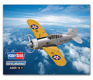 Hobby Boss 1/72 scale aircraft models 80290 F2A "buffalo & rdquo; fighter