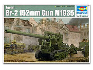 Trumpeter 1/35 scale model 02338 Soviet Br-2 152mm Gun M1935