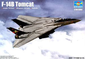Trumpeter 1/144 scale model 03918 F-14B Tomcat Carrier Fighter