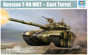 Trumpeter 1/35 scale tank model 05560 Russian T-90 main battle tank "cast turret type"