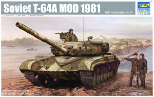Trumpeter 1/35 scale model 01579 Soviet T-64A main battle tank 1981 type