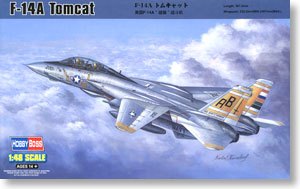 Hobby Boss 1/48 scale aircraft models 80366 F-14A "Tomcat" carrier fighter *