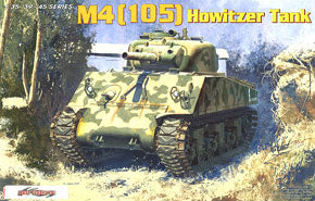 1/35 scale model Dragon 6548 M4 (105mm) Sherman medium chariot