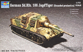 Trumpeter 1/72 scale model 07254 No. 6 heavy deportation chariot"hunting tiger" Henscher type