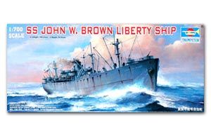 Trumpeter 1/700 scale model war ship 05756 American "John F. Brown" free wheel