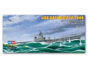 Hobby Boss 1/700 scale models 87013 US Navy Little Shark Class Submarine SS-212 1944