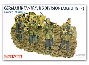 1/35 scale model Dragon 6158 German Air Force Herman Goring Armored Division infantry Anzio 1944