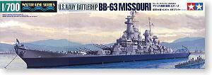 TAMIYA 1/700 scale model 31613 World War II the United States Navy Iowa class battleship BB-63 Missouri