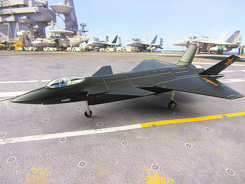 KNL Hobby diecast model 29CM J-20 stealth fighter model alloy Chinese Air Force of the CPLA stealth fighter model 1:82