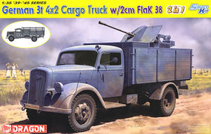 1/35 scale model Dragon 6828 Opel "Lightning"3 ton 4x2 air defense truck (equipped with 2cm Flak38)