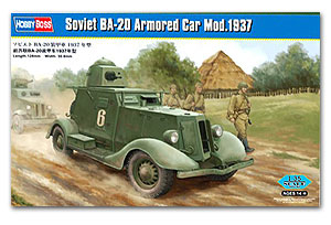 Hobby Boss 1/35 scale tank models 83882 Former Soviet Union BA-20 Armored vehicles 1937 type