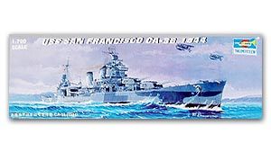 Trumpeter 1/700 scale model 05747 New Orleans Class CA-38 San Francisco Heavy Cruiser 1944