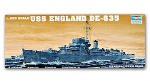 Trumpeter 1/350 scale model 05305 World War II US Barker Class DE-635 England escort destroyer