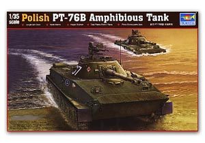 Trumpeter 1/35 scale model 00382 Poland PT-76B amphibious tanker