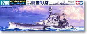 TAMIYA 1/700 scale model 31617, British Royal Navy prestige class "REPULSE" cruiser