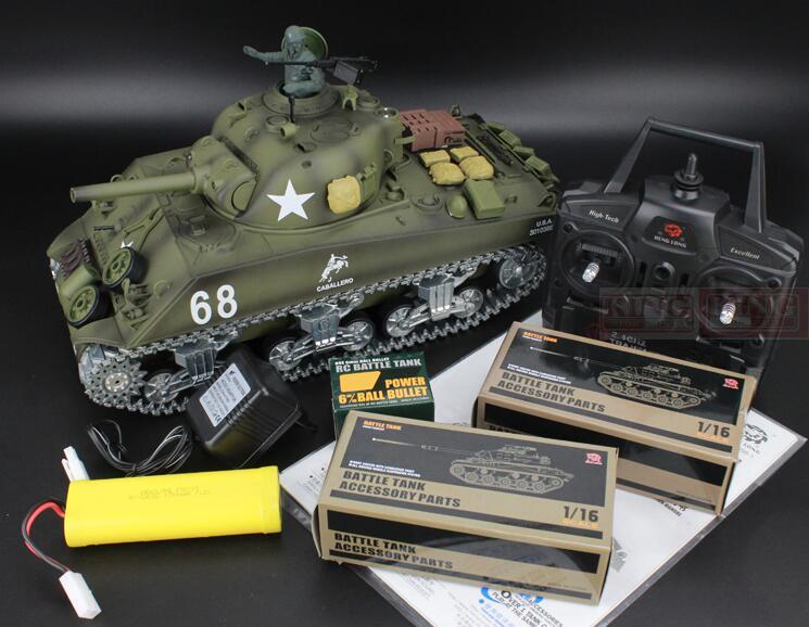 Heng Long V7.0 1-16 U.S.A M4A3 Sherman RC Tank(BB AND IR) (3898-FULL PRO Heng Long V7.0 1-16 U.S.A M4A3 Sherman RC Tank(BB AND IR) (3898-FULL PRO