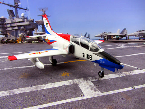 KNL Hobby diecast model K-8 model to teach eight trainer model K8 jet simulation model 1:35 China Airforce of CPLA