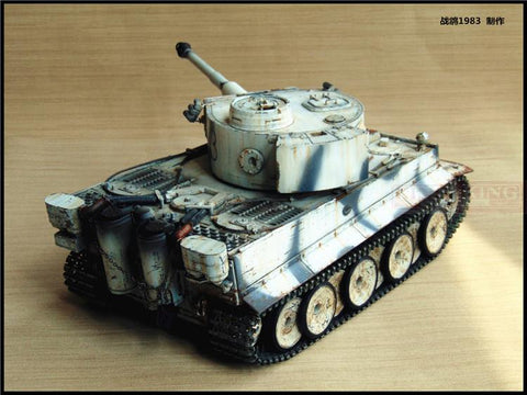 KNL HOBBY 1: 16RC Tiger tank model remote control OEM heavy coating of paint to do the old upgrade