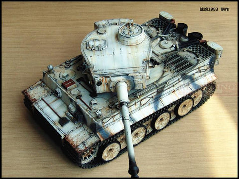 KNL HOBBY 1: 16RC Tiger tank model remote control OEM heavy coating of paint to do the old upgrade