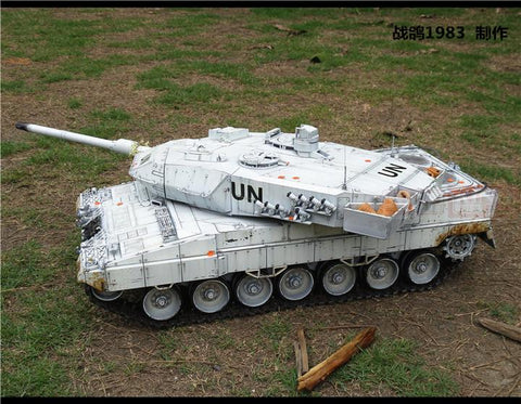 KNL HOBBY HengLong 1/16 Leopard 2 RC remote control tank model foundry heavy coating of paint to do the old upgrade