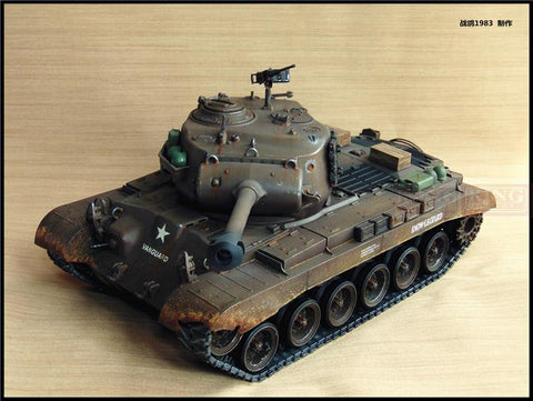 KNL HOBBY Heng Long, 1:16 Pershing RC remote control tank model foundry heavy coating of paint to do the old upgrade