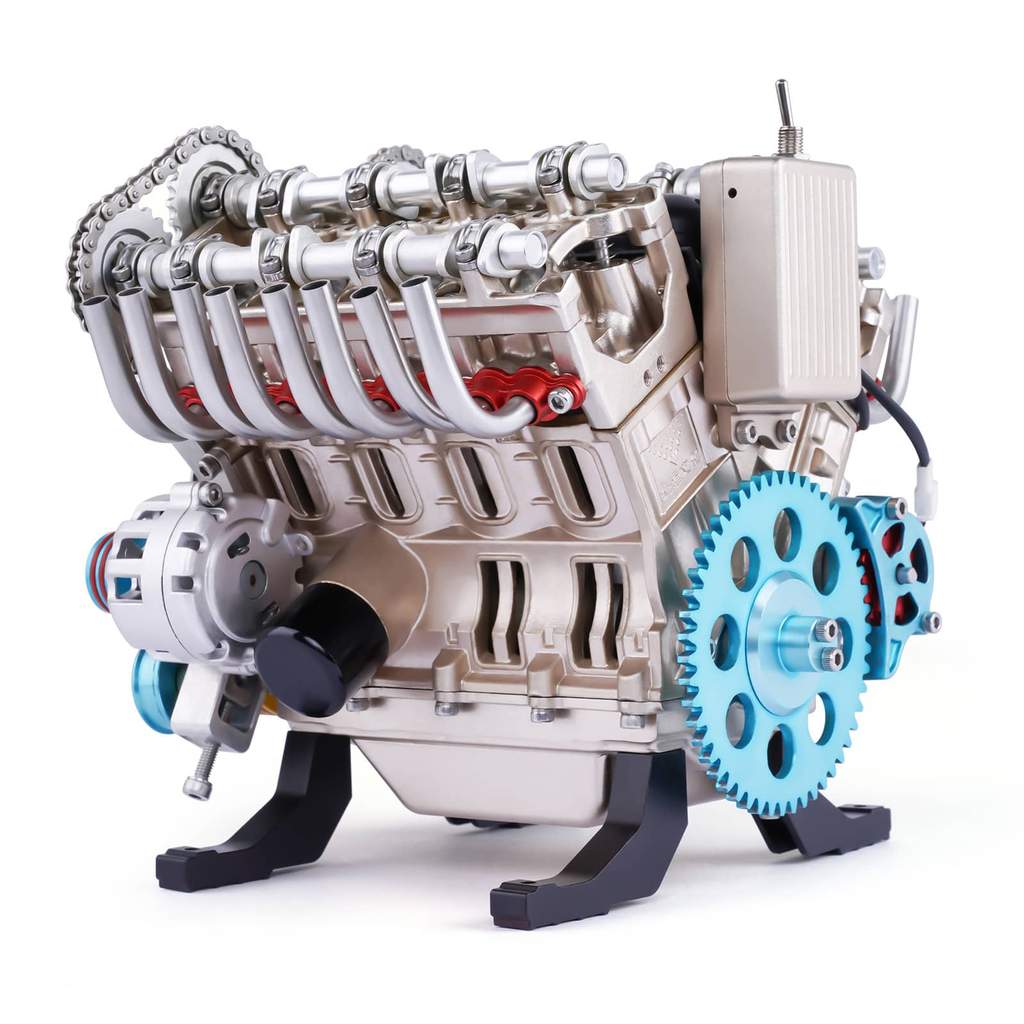Metal Engine V8 Engine Model Kit 1/3 Full Aluminum Alloy Metal Assembly DIY Kit 500 ...