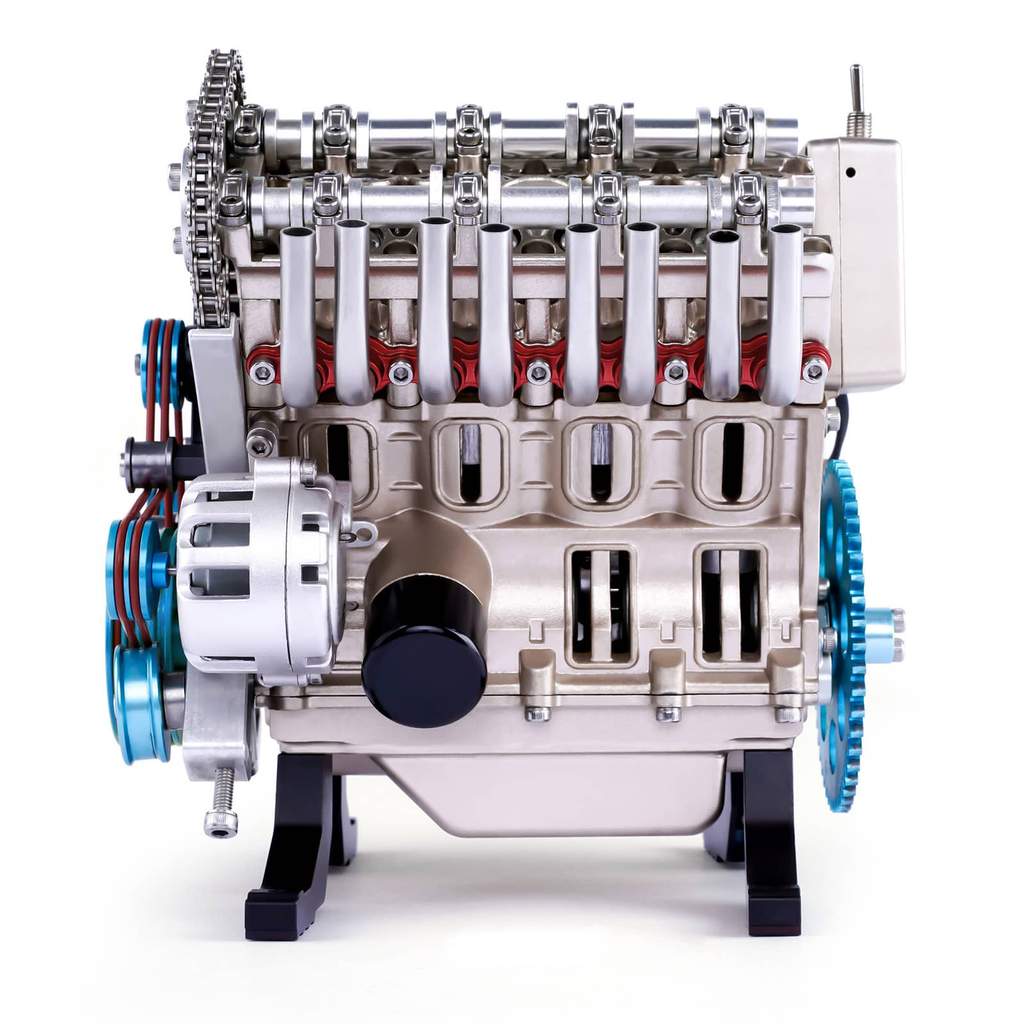 Metal Engine V8 Engine Model Kit 1/3 Full Aluminum Alloy Metal Assembly DIY Kit 500 ...