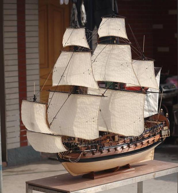 2014 version of Peter the Great's flagship ingermanland 1715l 1/50 scale sailing wood warship KNL Hobby
