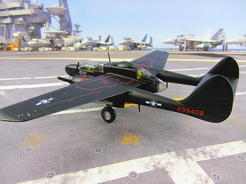 KNL Hobby diecast model P-61B AF1 black widow night fighter model in the Dark Lady Okinawa 1:72 US Airforce